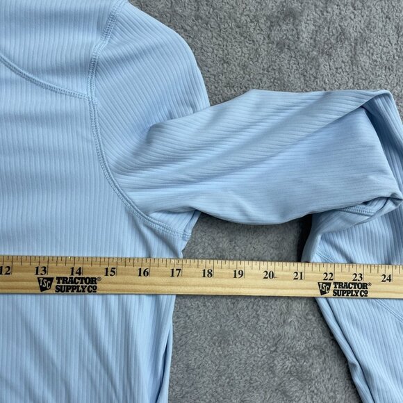 Mondetta Women's XS Light Blue Quarter-Zip Long Sleeve Active Sweatshirt - Picture 8 of 13